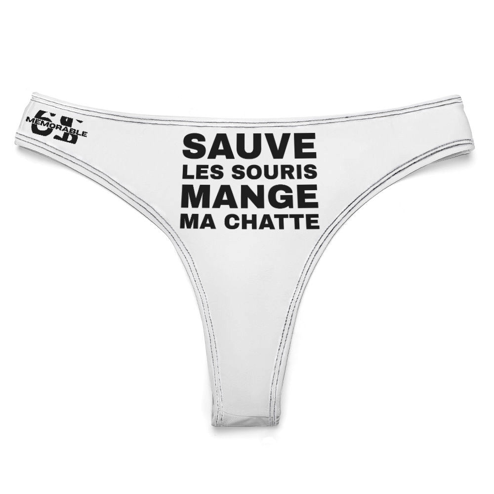 String "SAUVE LES SOURIS"