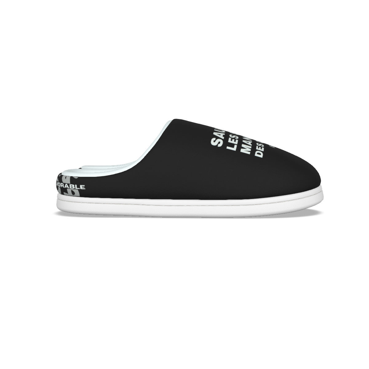 Pantoufle "SAUVONS LES SOURIS"